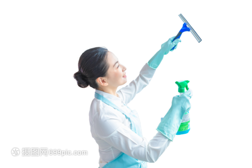 保洁服务清洁玻璃