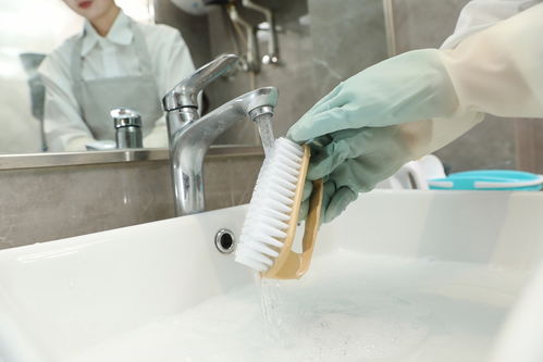 家政清洗打扫保洁清洁工服务女性人物摄影图 摄影